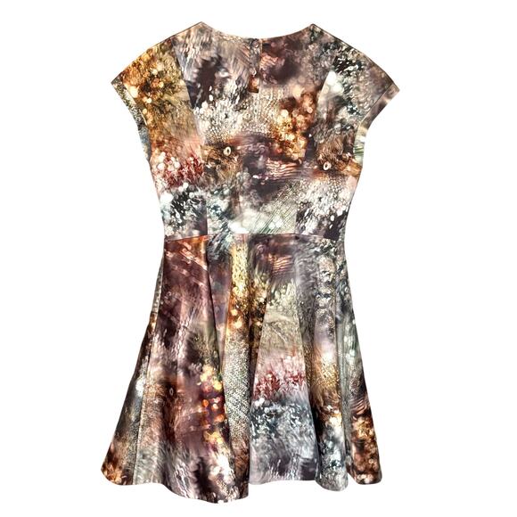 Ted Baker Mecia Sequin Print Fit & Flare Dress - size 3 (US 8) - Picture 7 of 8